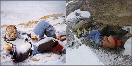 Гора смерти: шокирующие фото погибших на Эвересте