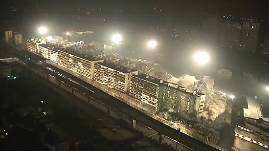 İzlemesi Aşırı Keyifli Şeylerde Bugün: Aynı Anda Patır Patır Patlatılan 19 Bina