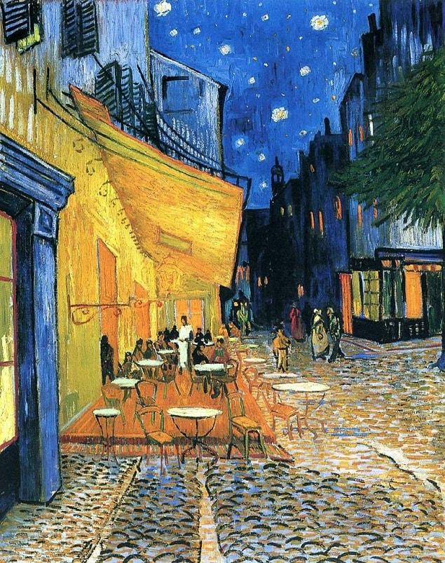 6. ’Café Terrace at Night’ by Vincent Van Gogh, 1888