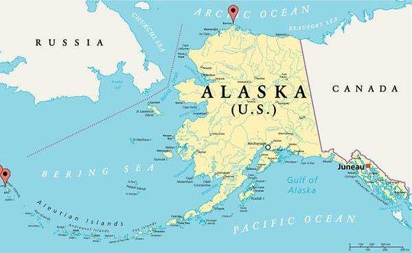 3. Alaska ABD'nin en kuzeydeki, en batıdaki ve en doğudaki eyaleti.