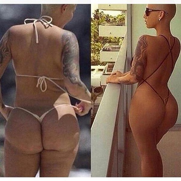 9. Эмбер Роуз либо прошла экстренные курсы антицеллюлитного массажа, либо знает парочку хороших фильтров