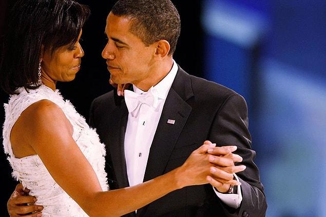 17. Michelle and Barack dancing in Washington, on January 20, 2009