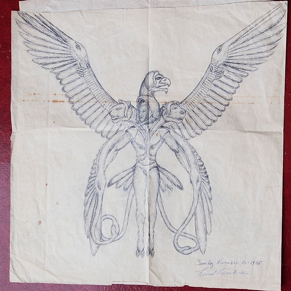 15. Рисунок ниже полностью совпадает с описанием серафимов из Библии - Откровение 4:6-9