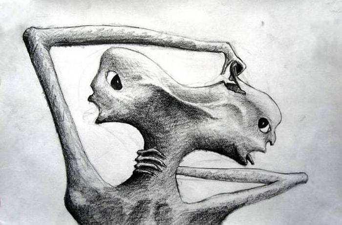 17 Creepy Drawings By Schizophrenics To See The World Through Their Eyes