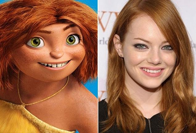 1. Emma Stone - Eep from The Croods