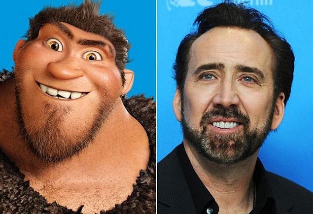 6. Nicolas Cage - Grug from The Croods