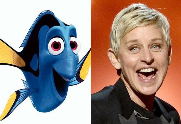 9. Ellen DeGeneres - Dory from Finding Dory