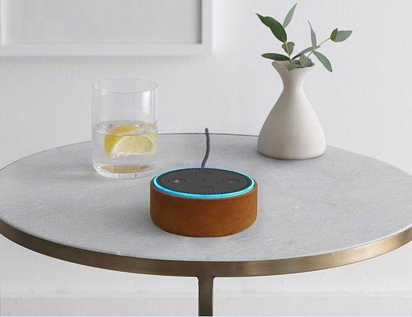 7. Alexa ses algılama teknolojisini kullanan 'The Dot' (Nokta), yemek siparişi verme, taksi çağırma, sulama sistemini açma, otopark kapısını açma gibi görevleri yerine getiriyor.