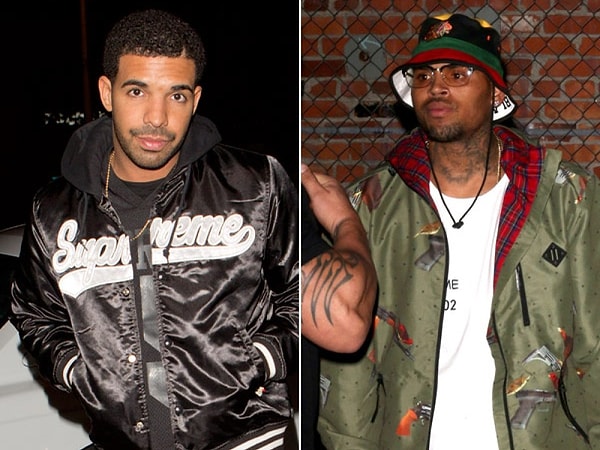 2. Drake и Крис Браун