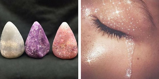 Kullanmaya Kıyamayacağınız Muhteşemlik: Uzay Taşı Görünümlü Işıltılı Makyaj Süngerleri