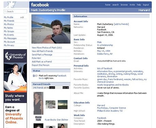 Facebook ve Twitter bu şekildeydi.