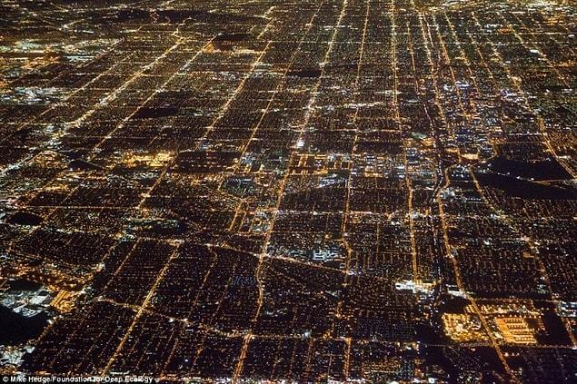 10. A nighttime spectacle in downtown Los Angeles - the energy demand is unfathomable.