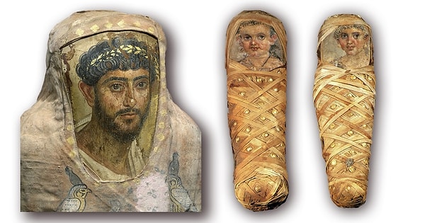 1. Фаюмские портреты делались для погребения