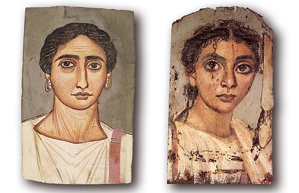 4. Фаюмские портреты создавались живописцами с очень разным уровнем мастерства: от неумелых ремесленников до гениальных художников