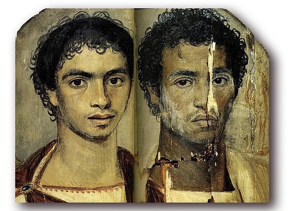 12. Родные братья или один и тот же человек, изображенный в разном возрасте?