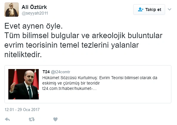 Numan Kurtulmus Tan Tartisilan Aciklama Evrim Teorisi Bilimsel Olarak Eskimis Ve Curumus Bir Teori Onedio Com