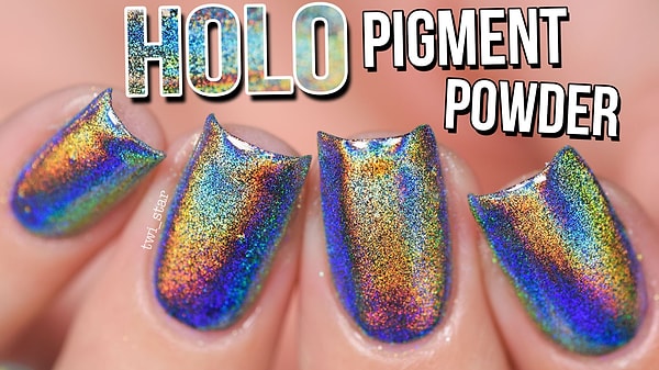 6. Блестящий порошок для ногтей