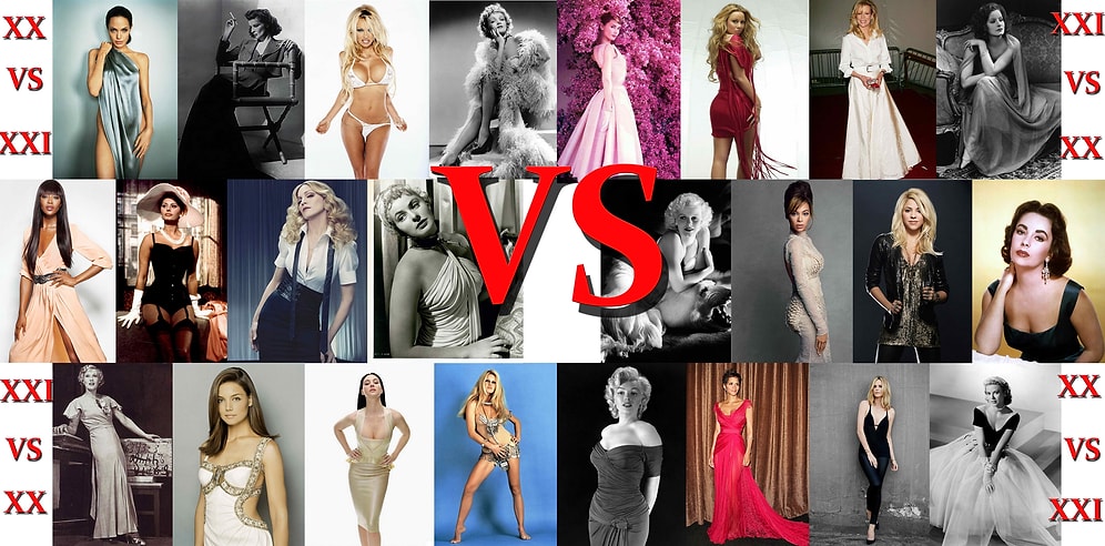 Сравниваем: секс-символы XXI века против секс-символов XX