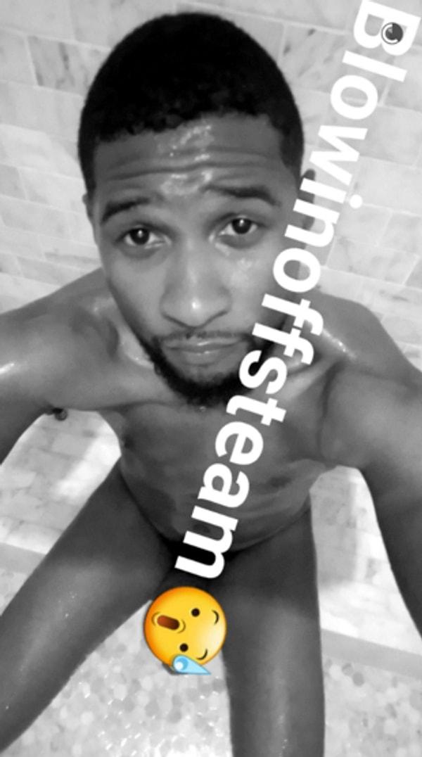 Ancak Usher, masum ev turunu "Özel Buhar Odası"ndaki çıplak fotoğrafıyla bitirmek gibi ilginç bir hamle yaptı.