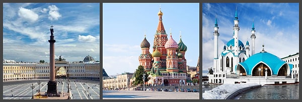12. Санкт-Петербург, Москва, Казань