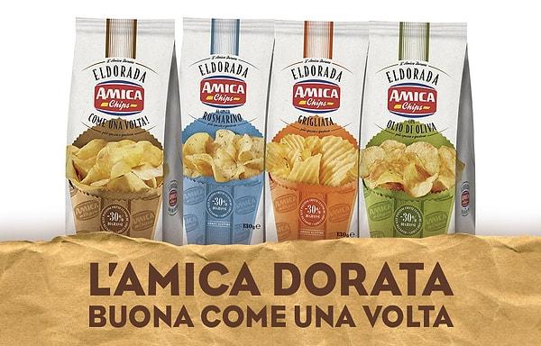Hikayemizin baş rolünde Amica Chips var. İtalya'da kendi halinde bir cips markası...