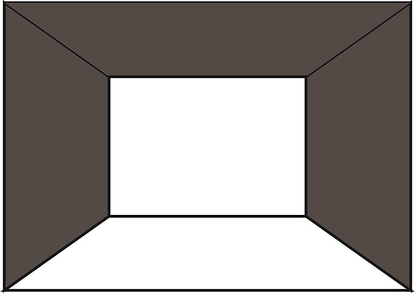 9. Цветные потолок и боковые стены