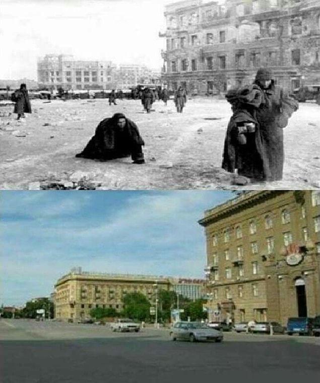 27. Stalingrad/Volgograd, then and now.