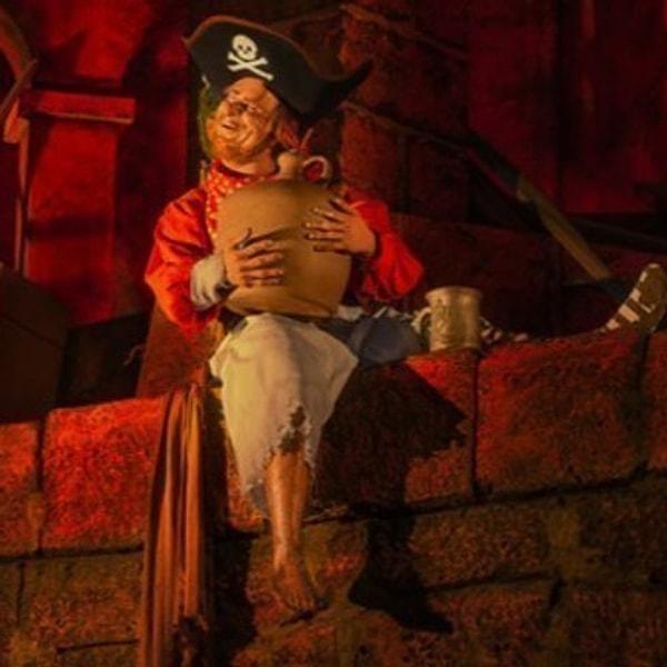 8. Disney World'deki 'Karayip Korsanları' oyuncağı perili, hayaletin adı da George.