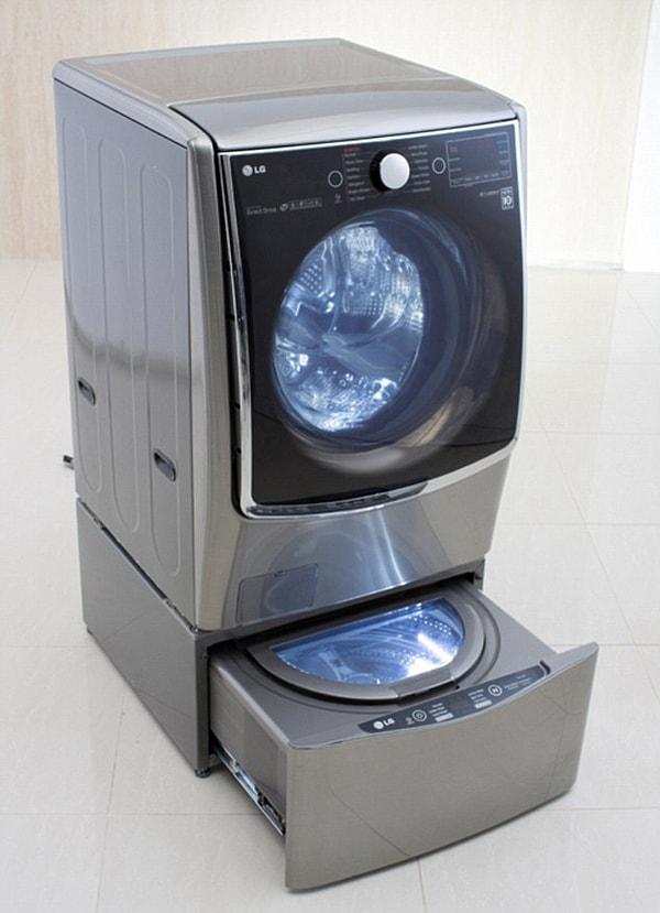 7. 1908 yılında kullanılan çamaşır makinesi & günümüzde kullandığımız bir çamaşır makinesi