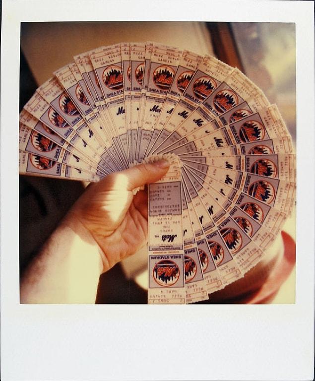 April 9, 1991: Baseball tickets.