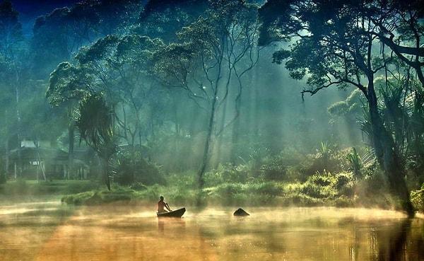 1. Gunung Tujuh Gölü, Endonezya