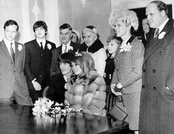 1. George Harrison ve Pattie Boyd (21 Ocak 1968)