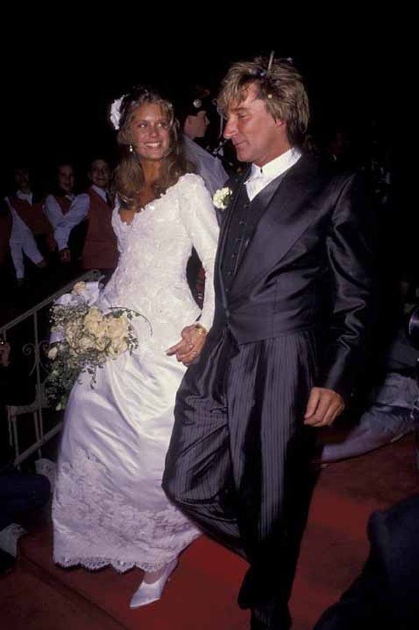 14. Rod Stewart ve Rachel Hunter (1990)