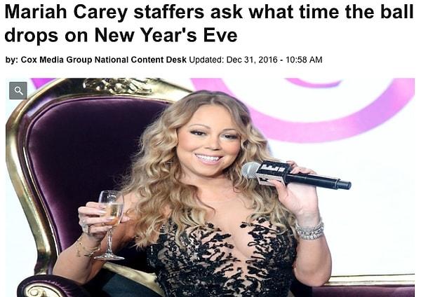 7. Yılbaşı programında sahne alacak olan Mariah Carey'nin ekibi, konfetilerin tam olarak ne zaman patlayacağını mekan yetkililerine sordu.
