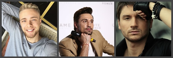 7. Егор Крид, Дима Билан, Сергей Лазарев