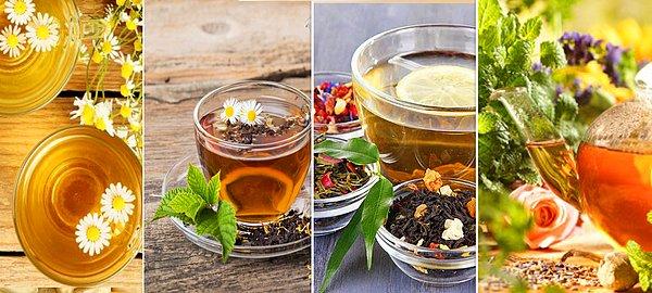 8. Yeşil çay ve çeşitli bitkisel çaylardan içebilirsiniz.