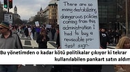Trump Yönetimine Karşı Süren Protestolarda Kıvrak Zekasıyla Gülümseten 16 Pankart Örneği