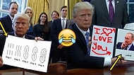 İmzaladığı Kararnameyi Kameralara Doğrultan Trump'ın Mizaha Kurban Gittiği 19 Görsel