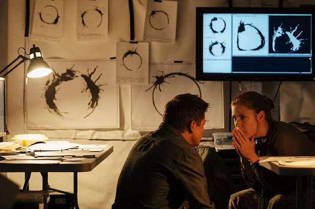 10. The symbols in inkblot alien language were created by the artist Martine Bertrand.