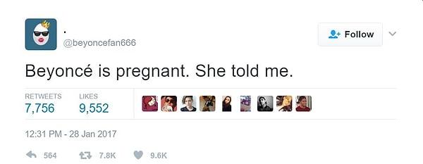 Ortaya çıkan bir Twitter hesabı ise en az hamilelik kadar şok etkisi yarattı.