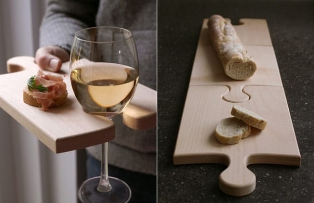 8. Puzzle kesme tahtası ile servis