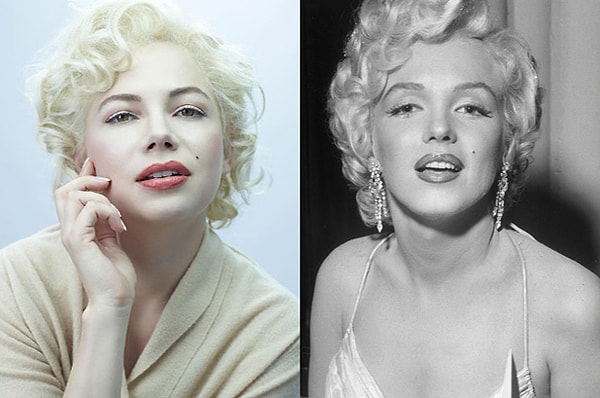 24. Мишель Уильямс в роли Мэрилин Монро, "7 дней и ночей с Мэрилин", 2011.