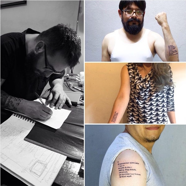 Сейчас Фаусто пишет свою следующую книгу... на человеческой коже.