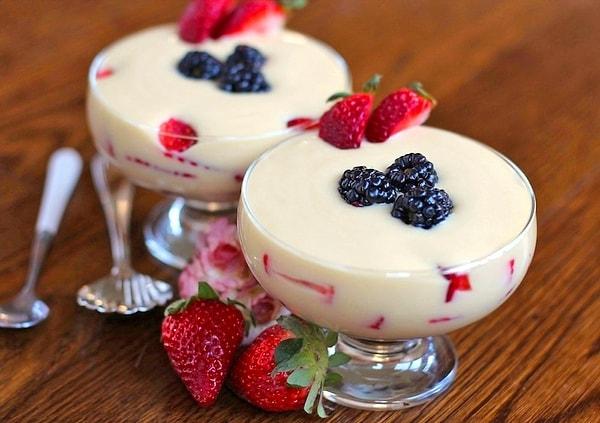 12. Hem kolay, hem pratik hem de mis gibi kokulu vanilya pudding!
