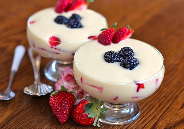 12. Hem kolay, hem pratik hem de mis gibi kokulu vanilya pudding!