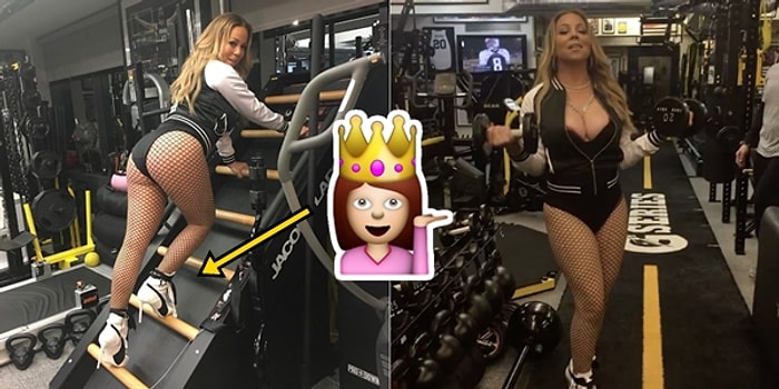 Şaşırtmadı! Mariah Carey Topuklu Ayakkabılarıyla Spor Yaptı Çünkü Neden Yapmasın?