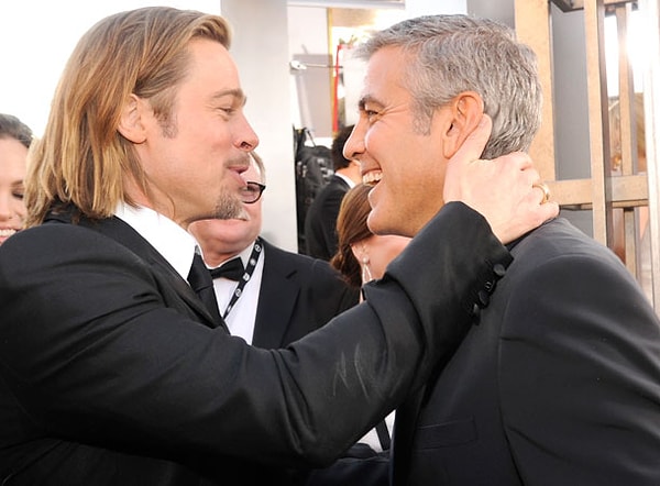 2. Брэд Питт и Джордж Клуни