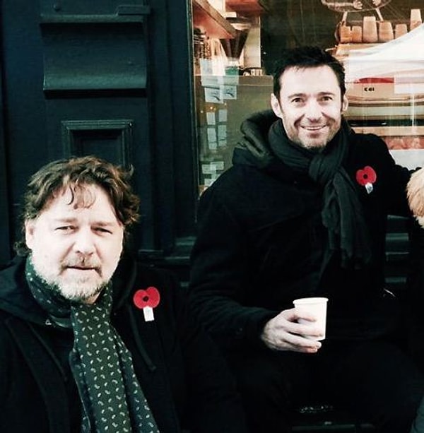 9. Рассел Кроу и Хью Джекман