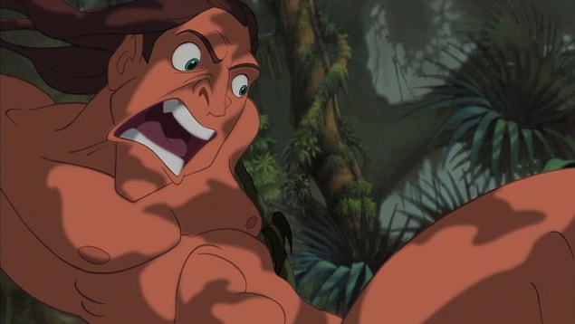 11. Tarzan, yüzünü bu hale getirdiğinde.
