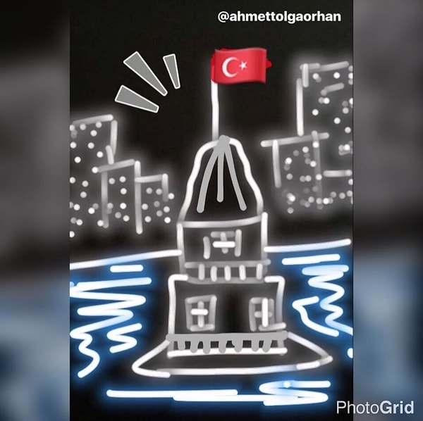 19. Kız Kulesi çizimken bile güzel beh...